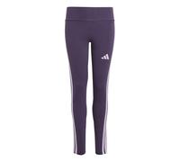adidas Girl's Essentials 3 Stripes Leggings, Aurora Plum/Powder Plum, 9-10 Years