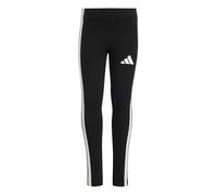 adidas Girl's ESSENTIALS 3 STRIPES LEGGINGS, black/white, 6-7 Years