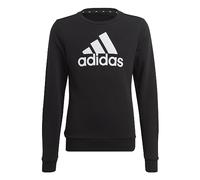 adidas Girl's Essentials Big Logo Cotton Sweatshirt, Black/White, 13-14 Years