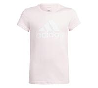 adidas Girl's Essentials Big Logo Cotton Tee, Clear Pink/White, 13-14 Years