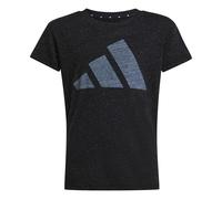 adidas Girl's Essentials Big Logo T-Shirt, Black/White, 7-8 Years