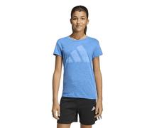 adidas Girl's Essentials Big Logo T-Shirt, ray Blue/White, 7-8 Years