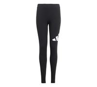 adidas Girl's Essentials Linear Logo Leggings Tights, black/white, 7-8 Years