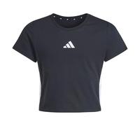 adidas Girl's Essentials Logo Shirt, Black/White, 5-6 Years