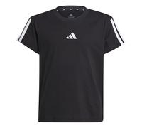 adidas Girl's Essentials T-Shirt, Black/White, 7-8 Years