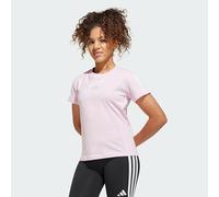 adidas Girl's Essentials T-Shirt, Clear Pink/White, 7-8 Years