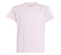 adidas Girl's Essentials T-Shirt, Clear Pink/White, 9-10 Years