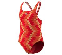 adidas Girl's Football-Inspired V-Back Graphic Swimsuit Kids One Piece Swimsuit