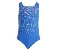 adidas Girl's Glitter V-Back Swimsuit, Bright Royal, 4-5 Years