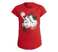 Adidas Girls Graphic T-Shirt Colour: Red, Size: 9-10 years