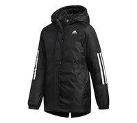adidas Girls' Hooded Insulated Jacket Coat, Black, XXS