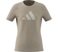 adidas Girl's Junior Girls Animal Print Graphic TEE, Crystal Linen, 14-15 Years
