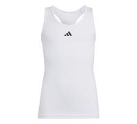 adidas Girl's Techfit Tank, White/Black, 5-6 Years