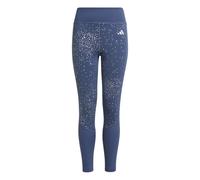 Adidas Girls Optime Glam 7/8 Legging Colour: Navy, Size: 11-12 years