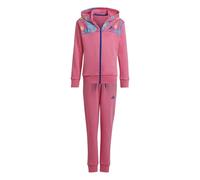 Adidas Girls Power Fleece Hooded Tracksuit Colour: Pink, Size: 9-10 years