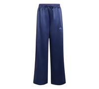 adidas Girl's Satin Wide Leg Pants, Dark Blue/Dual Indigo, 9-10 Years