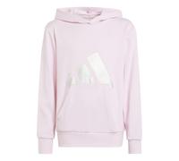 Adidas Girls Seasonal Essentials Glam Cotton Hoodie Colour: Pink, Size: 9-10 years