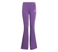adidas Girl's Seasonals Glam Flared Leggings, Active Purple/Silver met., 5-6 Years