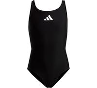 adidas Girls Solid Small Logo Black/White Swimsuit - HR7477- 13-14 Years