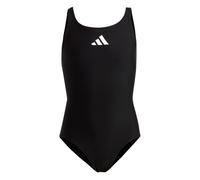 Adidas Girl's Solid Small Logo Swimsuit hr7477 - Black/White