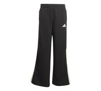 adidas Girl's Stadium Wide Leg Pants, Black/Off White, 11-12 Years
