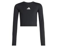 adidas Girl's Techfit Longsleeve TEE, Black/White, 13-14 Years