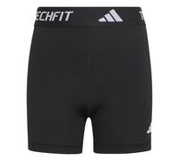 adidas Girl's Techfit Short Leggings Tights, black/white, 7-8 Years