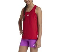 adidas Girl's Techfit Tank Shirt, Team Power red 2/White, 11-12 Years