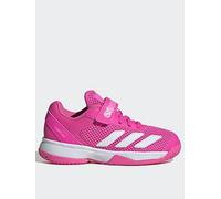 adidas Girls Tennis Courtflash Shoe, Pink, Size 2 Older Pink