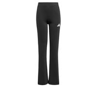 adidas Girl's TRAIN ESSENTIALS 3-STRIPES FLARED LEGGINGS, black/white, 5-6 Years