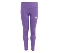 adidas Girl's TRAIN ESSENTIALS 3-STRIPES LEGGINGS, active purple/ice lavender, 9-10 Years