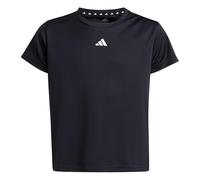 adidas Girl's Train Essentials Regular Fit Logo Training T-Shirt Junior Girls, Black/White, 13-14 Years