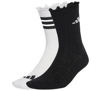 adidas UNISEX ADULT GLOW SOCK 2 PAIR PACK 2-3.5