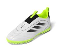 adidas Goletto Ix Laceless Turf Unisex Children's Trainers, White Black Yellow Lemon, 2.5 Little Kid
