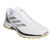 adidas Golf Mens Adizero ZG Lo Golf Shoes - White/Black/Ice Tan - UK 9.5