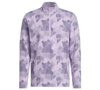 adidas Golf Mens GO-TO Printed Stretch Sustainable 1/4 Zip Sweater