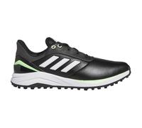 ADIDAS SOLARMOTION SPIKELESS 24 GOLF SHOES - CORE BLACK / CLOUD WHITE / GREEN SPARK - 8 UK
