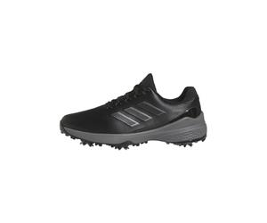 adidas Golf Mens Spike Traxion Golf Shoes - Black/Silver Metallic - UK 7