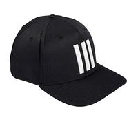 adidas Golf Mens Tour Hat 3 Stripe Cap - Black - One Size