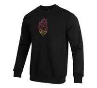 adidas Gradient Solid Color Round Neck Pullover Long Sleeves Knitwear Men's Black IA6677 L
