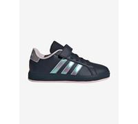 adidas Grand Court 2.0 shoes black pure silver velcro Kids - 28
