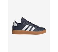 adidas Grand Court 2.0 Shoes Pure Black White Brown Kids - 32