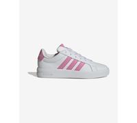 adidas Grand Court 3.0 Shoes White Pink Junior - 5.5UK