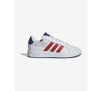 adidas Unisex Kids Grand Court 3.0 Junior Shoes, FTWR White/Team Royal Blue/Better Scarlet, 4.5 UK