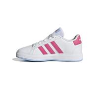 adidas Grand Court Lifestyle Tennis Lace-Up Shoes, FTWR White/Pulse Magenta/Glow Blue, 11.5 UK Child