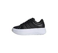 adidas Grand Court Platform Shoes, Synthetics Upper, Black