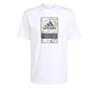 adidas Graphic Logo T Shirt Mens 2XL White Camo Box