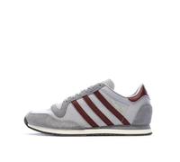 adidas Grey/Burgundy Boys' Galaxy Sneakers, grey, 7 UK