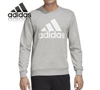 adidas Grey Sweatshirt Sweat Top Fleece Jumper Adults Pullover Mens Size Small