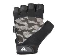 adidas Half Finger Performance Gym Gloves in Grey | Size: Medium Adidas Grey M